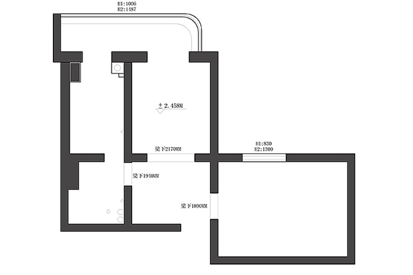 兩人住的55㎡套一戶型，裝出高級(jí)感，凸顯空間感