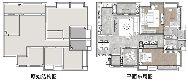 裝修案例|120㎡美式輕奢 三居改兩居 典雅而精致