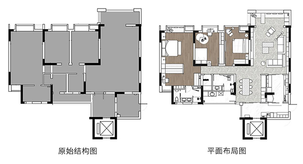 152㎡3室2廳，打破原有格局，更改動線，整合空間，極度舒適