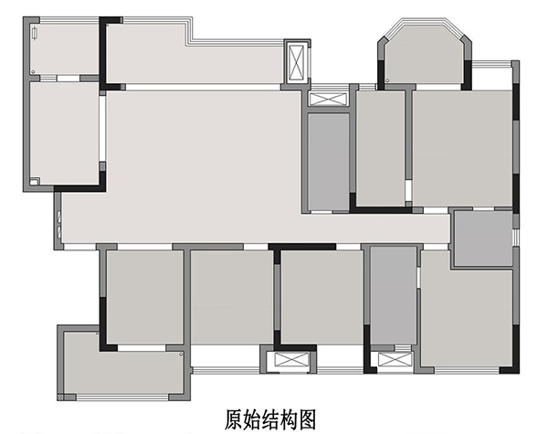 成都大宅裝修案例欣賞|176㎡四室兩廳大宅，通過設(shè)計讓空間感增大一倍2