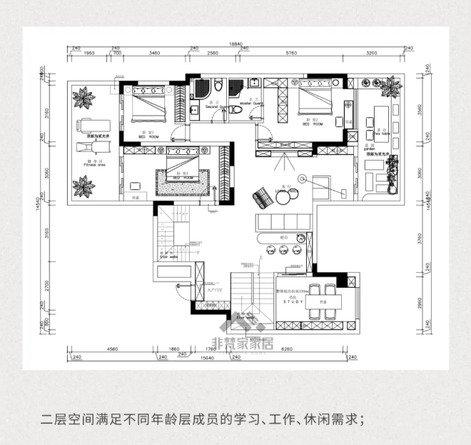 成都裝修公司非梵家家居花間君邸裝修案例：合樂之家 | 三代同堂的和諧樂章31